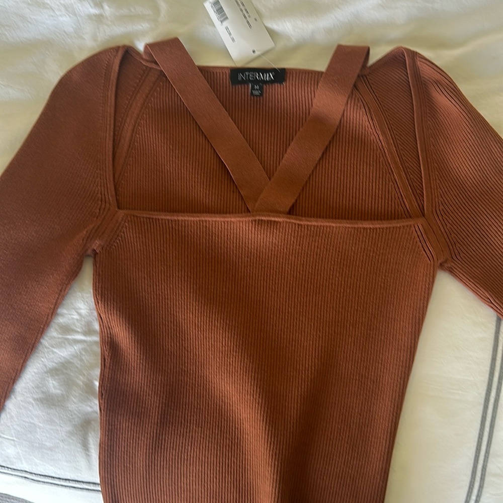 Intermix knit sweater